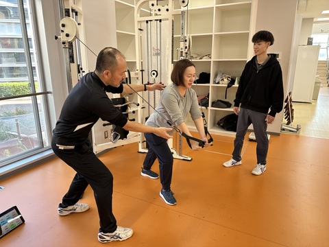 学生さんも指導