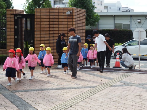 地震津波避難訓練3