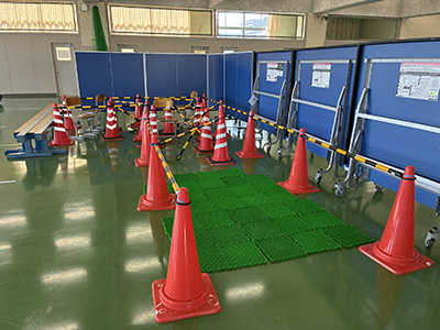体験型避難シミュレーションゲームのコース