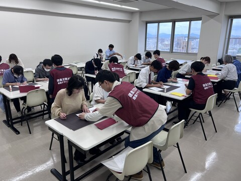 体験授業　折り紙建築