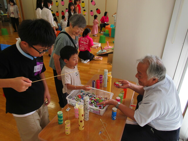 お菓子釣り
