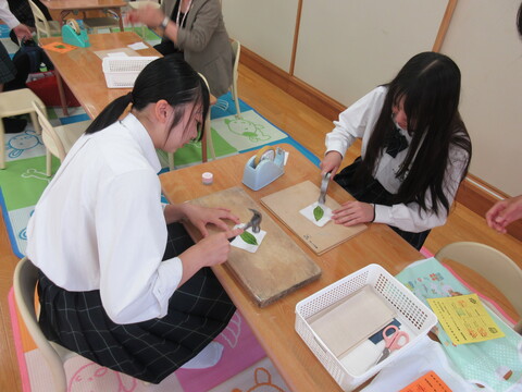 藍たたき染め