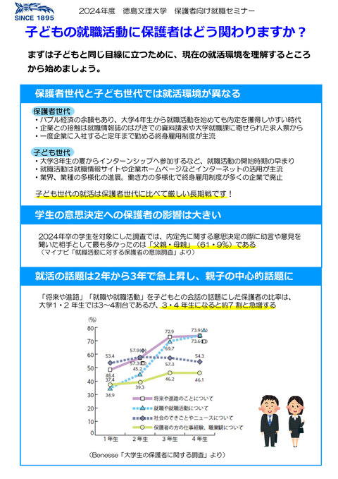 「保護者向け保護者セミナー」開催のご案内（3/22開催）