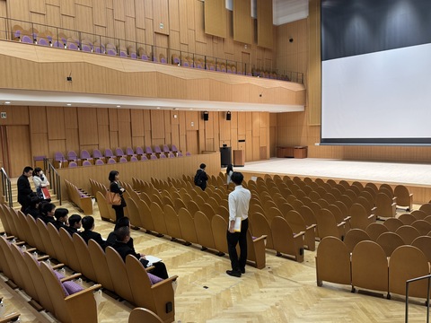 ムラサキキネンホール見学 ムラサキキネンホール見学